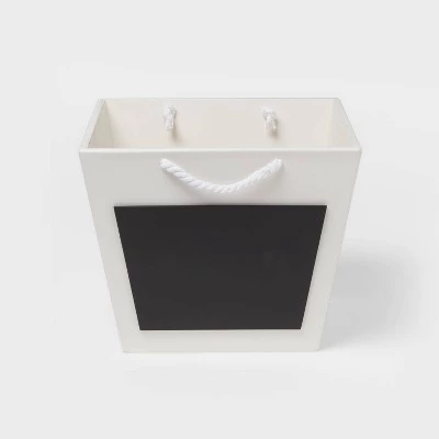 Rope Handle Kids' Storage Bin with Chalkboard - Pillowfort™ White 9 Rope Handle Kids' Storage Bin with Chalkboard - Pillowfort™ White - Image 7