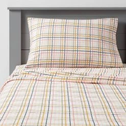 Plaid Print Cotton Kids' Sheet Set - Pillowfort™ -Pillowfort Sales Shop GUEST 066fee74 4bf5 465b b06b 5263416a00c4 1