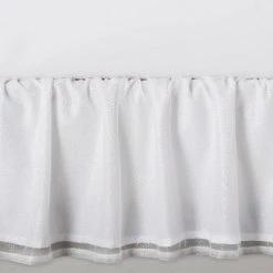 Glitter Dot Tulle Kids' Bedskirt - Pillowfort™ White