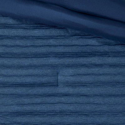 Toddler Jersey Wave Kids' Comforter - Pillowfort™ Navy 4 Toddler Jersey Wave Kids' Comforter - Pillowfort™ Navy - Image 2