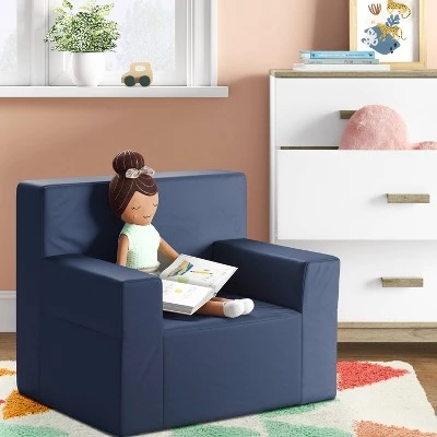 Modern Kids' Chair - Pillowfort™ Navy 3 Modern Kids' Chair - Pillowfort™ Navy