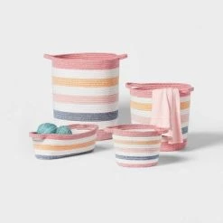 Striped Coiled Rope Kids' Storage Bin - Pillowfort™ -Pillowfort Sales Shop GUEST 18fc3409 df85 4518 a061 53954e0e0439