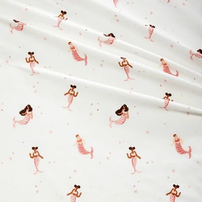 Mermaid Cotton Kids' Sheet Set - Pillowfort™ 5 Mermaid Cotton Kids' Sheet Set - Pillowfort™ - Image 3