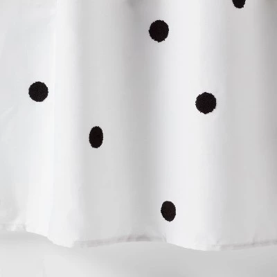 Dot Textured Kids' Shower Curtain Black - Pillowfort™ 5 Dot Textured Kids' Shower Curtain Black - Pillowfort™ - Image 3