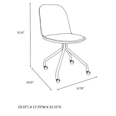 Rolling Kids' Desk Chair - Pillowfort™ Navy 10 Rolling Kids' Desk Chair - Pillowfort™ Navy - Image 8
