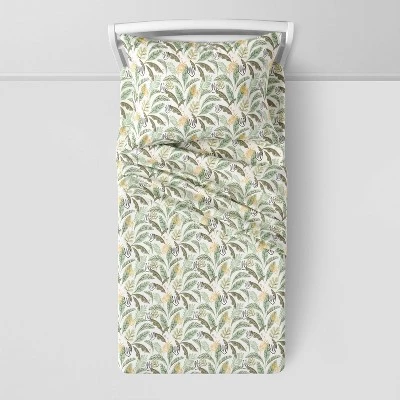 Botanical Cotton Kids' Sheet Set - Pillowfort™ 3 Botanical Cotton Kids' Sheet Set - Pillowfort™