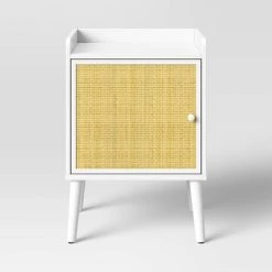 Rattan and Wood Bedside Kids' Table White - Pillowfort™ -Pillowfort Sales Shop GUEST 31e37372 6dd3 4d62 aff1 7fa1e8922dcf