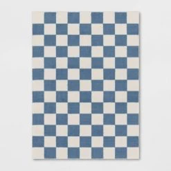 Area Kids' Rug Checker Blue - Pillowfort™ -Pillowfort Sales Shop GUEST 3432509b 38d9 4a39 97a3 53d74a7b8329