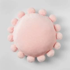 Round Plush Kids' Pillow with Poms-Poms - Pillowfort™ Pink -Pillowfort Sales Shop GUEST 3bcea07a d7da 443f aa40 5e41a904f4a8