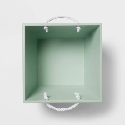 Rope Handle Kids' Storage Bin with Chalkboard - Pillowfort™ White 4 Rope Handle Kids' Storage Bin with Chalkboard - Pillowfort™ White - Image 2