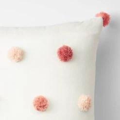 Square Tassel Kids' Throw Pillow Pink - Pillowfort™