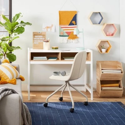 Natural Wood Hexagon Kids' Shelf - Pillowfort™ Navy 6 Natural Wood Hexagon Kids' Shelf - Pillowfort™ Navy - Image 4