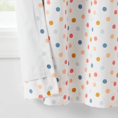 Dot Kids' Curtain Panel - Pillowfort™ White 5 Dot Kids' Curtain Panel - Pillowfort™ White - Image 3