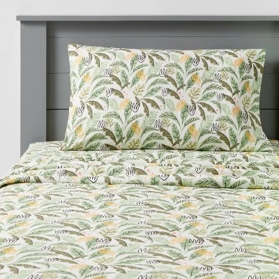 Botanical Cotton Kids' Sheet Set - Pillowfort™ 9 Botanical Cotton Kids' Sheet Set - Pillowfort™ - Image 7