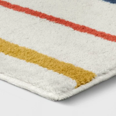 Striped Kids' Rug - Pillowfort™ Cream 4 Striped Kids' Rug - Pillowfort™ Cream - Image 2