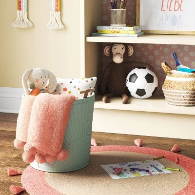 Quilted Kids' Storage Basket - Pillowfort™ Yellow 4 Quilted Kids' Storage Basket - Pillowfort™ Yellow - Image 2