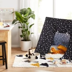 Kids' Coiled Rope Basket with Tassels - Pillowfort™ Natural/coral Rose