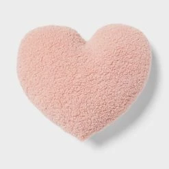 Heart Boucle Kids' Decorative Pillow - Pillowfort™ Pink -Pillowfort Sales Shop GUEST 7087cbad 83d3 4f81 b60e ef46058d4a6b