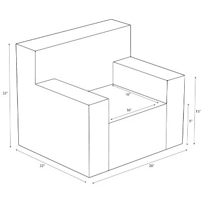 Modern Kids' Chair - Pillowfort™ Navy 7 Modern Kids' Chair - Pillowfort™ Navy - Image 5