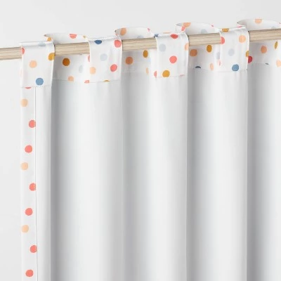 Dot Kids' Curtain Panel - Pillowfort™ White 6 Dot Kids' Curtain Panel - Pillowfort™ White - Image 4