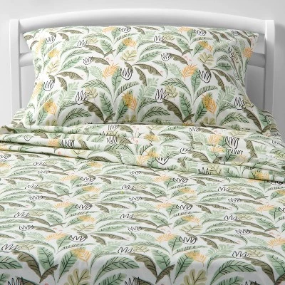 Botanical Cotton Kids' Sheet Set - Pillowfort™ 6 Botanical Cotton Kids' Sheet Set - Pillowfort™ - Image 4