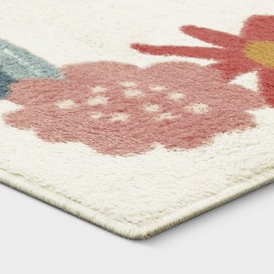 In the Garden Kids' Area Rug Pink - Pillowfort™ 4 In the Garden Kids' Area Rug Pink - Pillowfort™ - Image 2