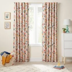In the Garden Full Printed Blackout Kids' Curtain Panel - Pillowfort™
