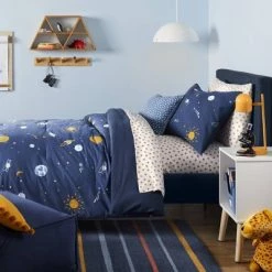 Space Cotton Kids' Comforter Set Navy - Pillowfort™ -Pillowfort Sales Shop GUEST bedd9c16 9802 4efb a548 f04f4288ffab 2