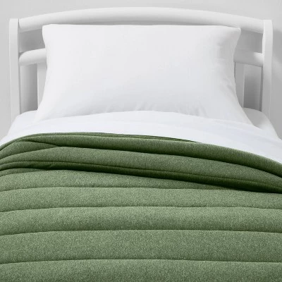 Toddler Channel Jersey Kids' Comforter - Pillowfort™ Green 6 Toddler Channel Jersey Kids' Comforter - Pillowfort™ Green - Image 4