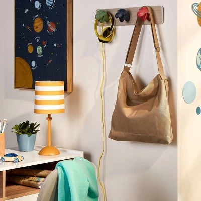 Striped Kids' Accent Lamp - Pillowfort™ Orange/white 4 Striped Kids' Accent Lamp - Pillowfort™ Orange/white - Image 2