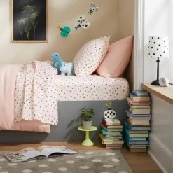 Ladybug Microfiber Kids' Sheet Set - Pillowfort™ Mint