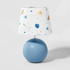 Kids' Round Base with Space Shade Lamp Blue - Pillowfort™ -Pillowfort Sales Shop GUEST d9ffd424 0936 414d 8db9 aee8867fb37e 1