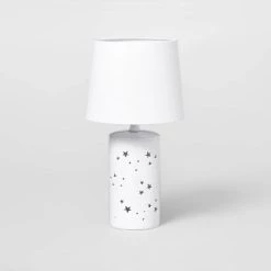 2-in-1 Starry Kids' Table Lamp White - Pillowfort™ -Pillowfort Sales Shop GUEST e768dde3 4fdc 4b37 acef ee796d6b3a5d