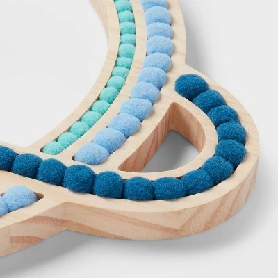 Felt Ball Saturn Kids' Wall Hanging Wood - Pillowfort™ 4 Felt Ball Saturn Kids' Wall Hanging Wood - Pillowfort™ - Image 2