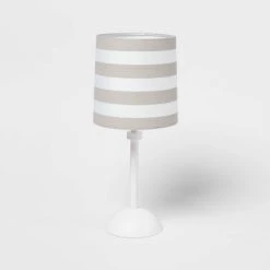Striped Kids' Accent Lamp Gray - Pillowfort™ -Pillowfort Sales Shop GUEST f5e0836d fd0d 4b9a 9fbc dcb36353a664