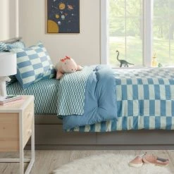 Kids' Comforter Set Checkers - Pillowfort™