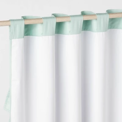 Ruffle Blackout Kids' Curtain Panel - Pillowfort™ Mint Green 6 Ruffle Blackout Kids' Curtain Panel - Pillowfort™ Mint Green - Image 4